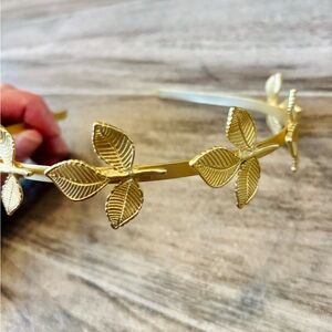 Gold Leaf Headband - Decorative Hair Accessory